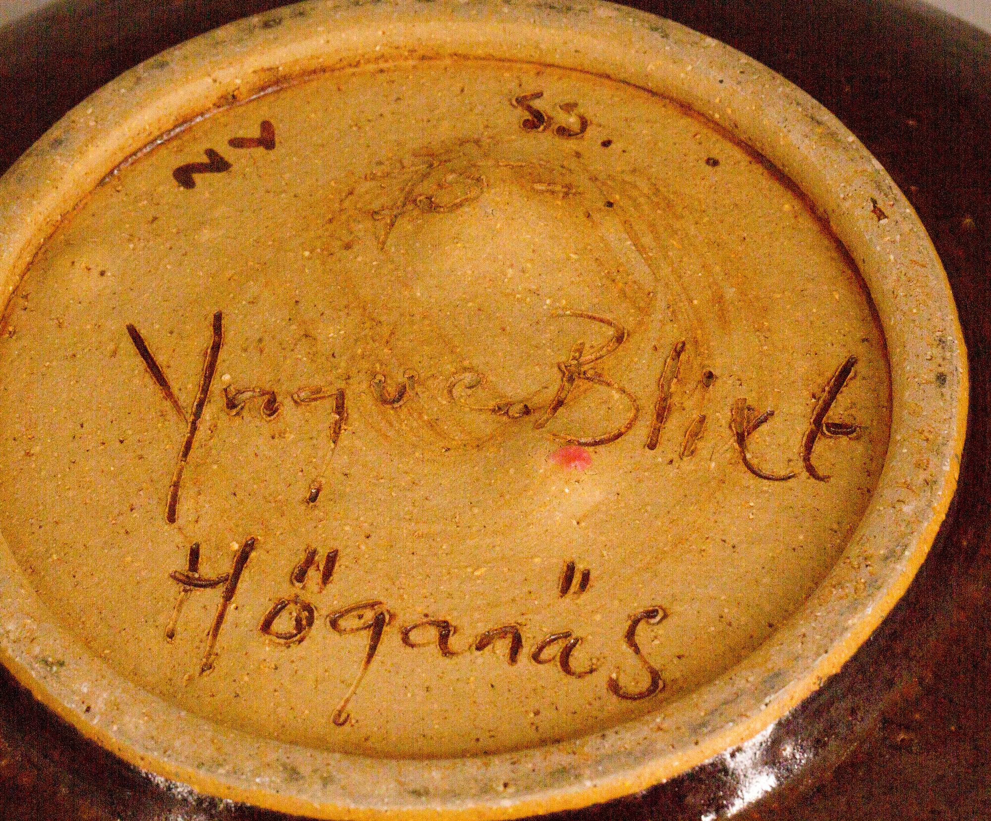 SKÅL, stengods. Yngve Blixt, Höganäs -75.