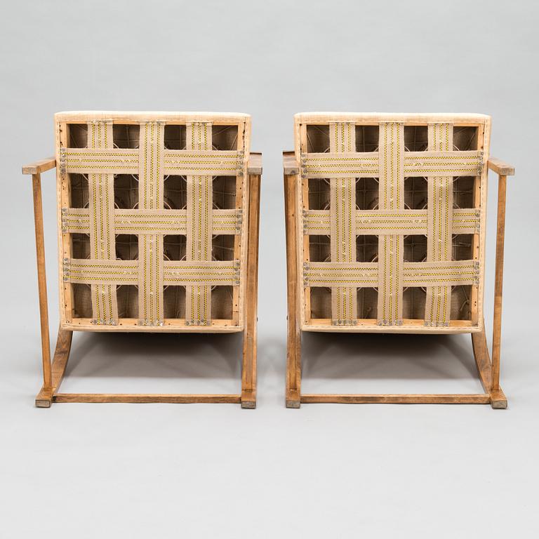 Maija Heikinheimo, a pair of 1930's 'Helvi' armchairs for Asko.