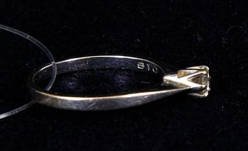 RING, 18K vitguld och briljant 0,19 ct enl gravyr.