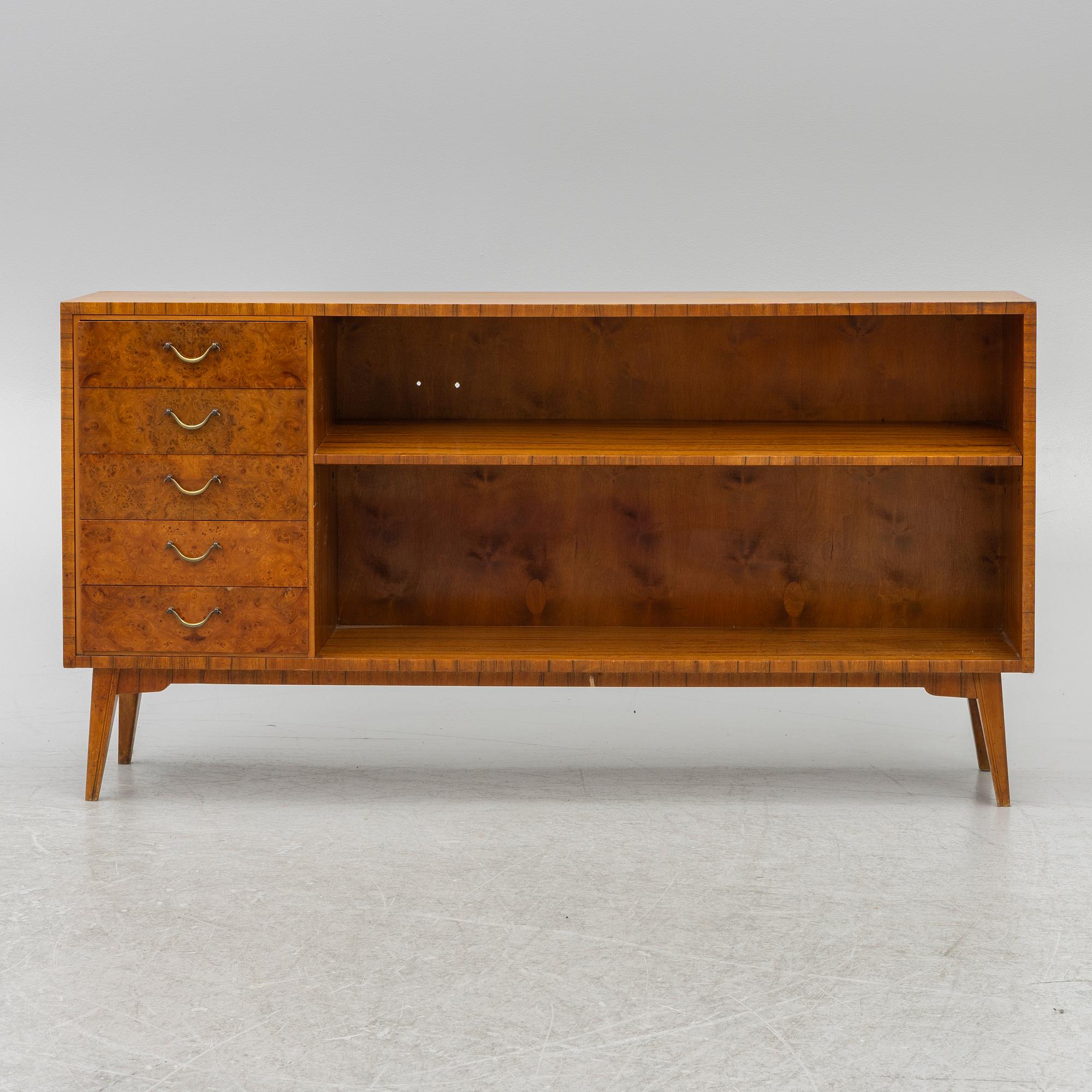 Bookcase, Swedish Modern, Lamhults Möbler, 1940s.
