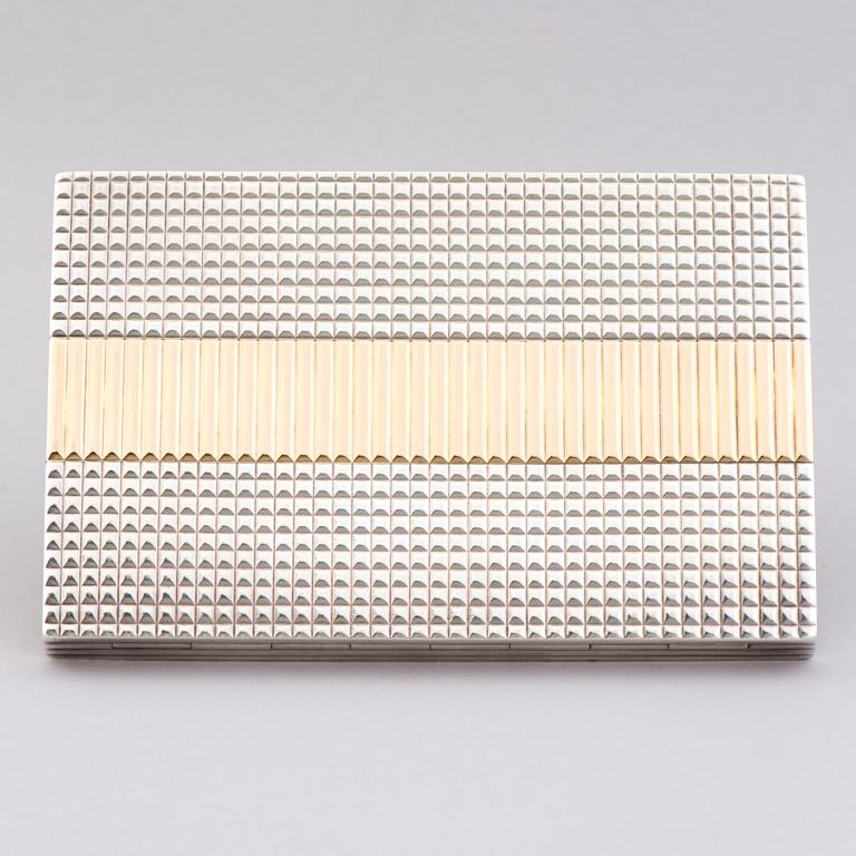 Cartier, RASIA, hopeaa, 18K kultaa. Cartier 1940-luku.