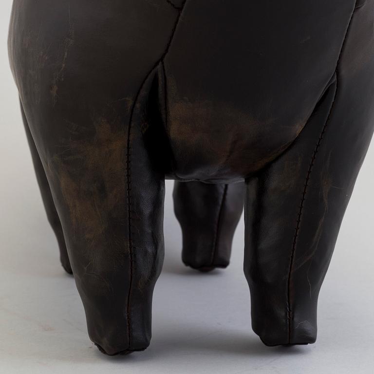 DIMITRI OMERSA & CO, a leather stool in the shape of a bull.