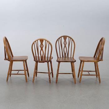 6 so called Windsor chairs, England, mid 20th century.