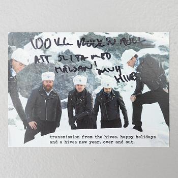 The Hives, Hiwatt "Custom 50", signed amplifier and speaker ca 2010.