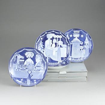 TALLRIKAR 6 st, Stig Lindberg Gustavsberg 1981,1982, 1982, 1983, 1984 och 1985.