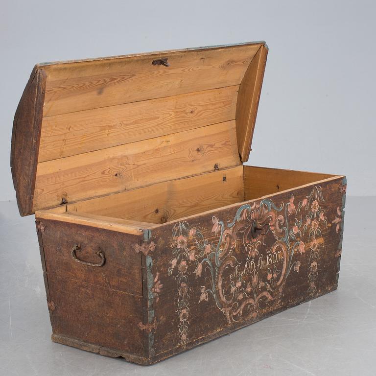 KISTA, allmoge, Norra Skåne, målad av Krusmålaren, bär årtal 1803.