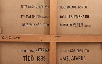 AXEL SPARRE, olja på duk, signerad och daterad 1899.
