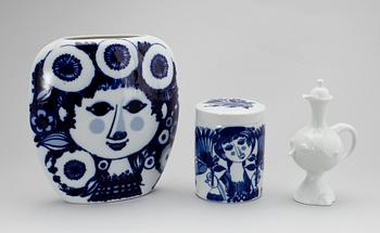 VAS, LOCKURNA SAMT KARAFF, porslin, Björn Wiinblad, Rosenthal.