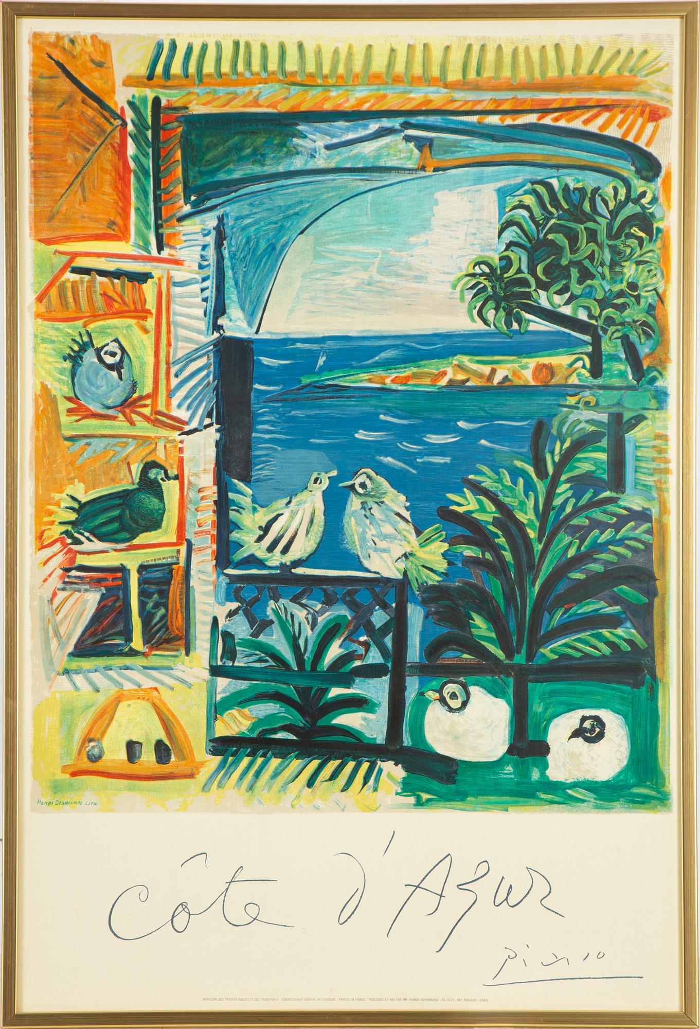 Pablo Picasso, after, "Côte d'Azur".