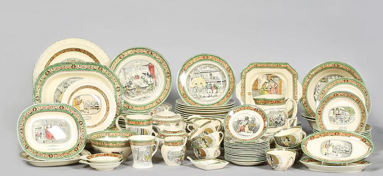 SERVISDELAR, 83 st, flintgods, Adams, England, 1900-tal.