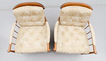 FÅTÖLJER, 1 par, "Skrindan", Kerstin Hörlin-Holmqvist, 1900-talets andra hälft.