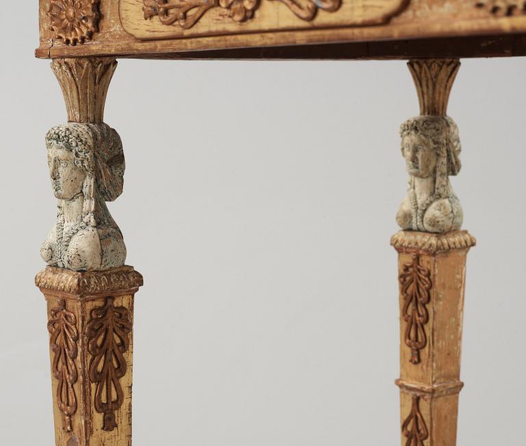 A late Gustavian circa 1800 console table.