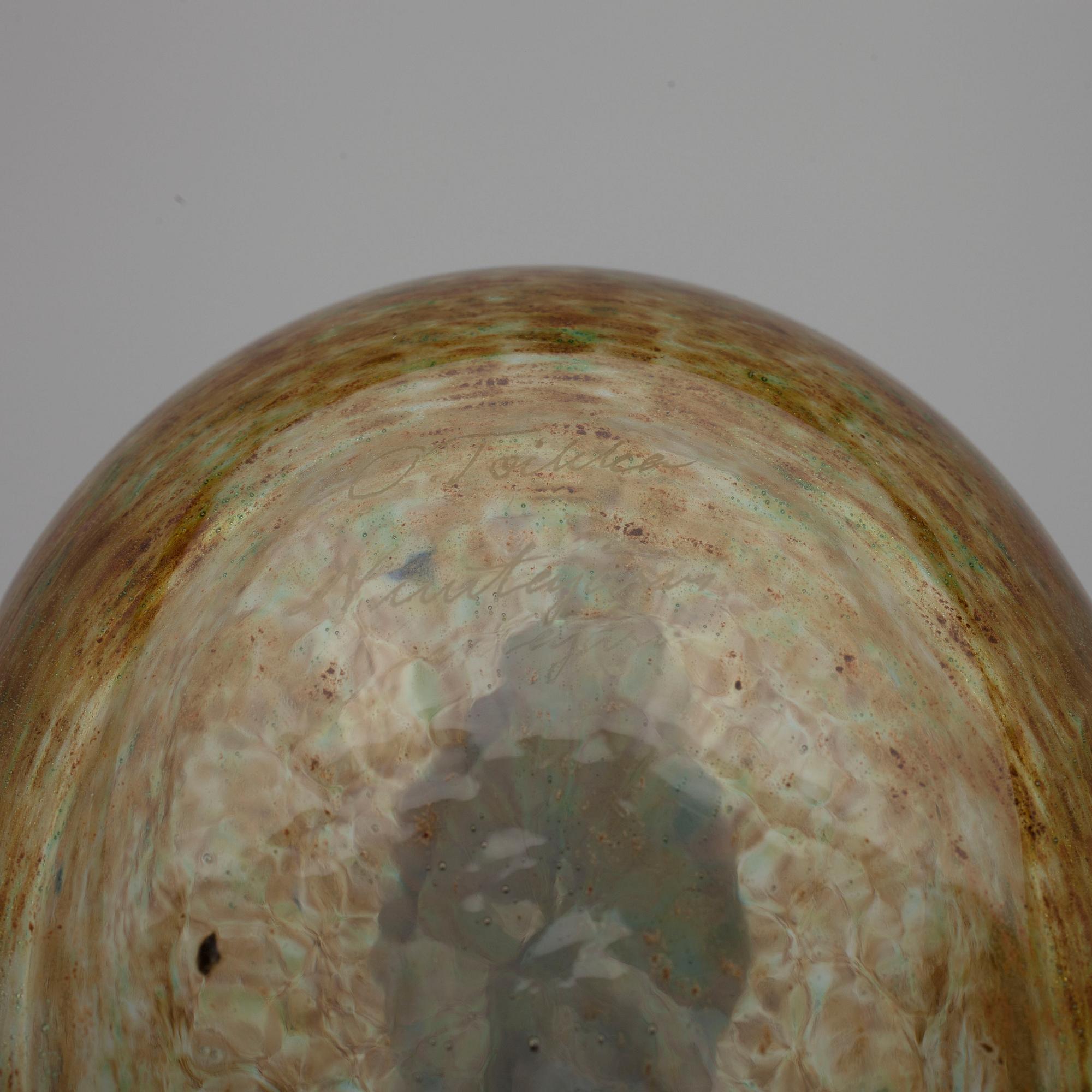 FÅGEL, glas, signerad O. Toikka Nuutajärvi.