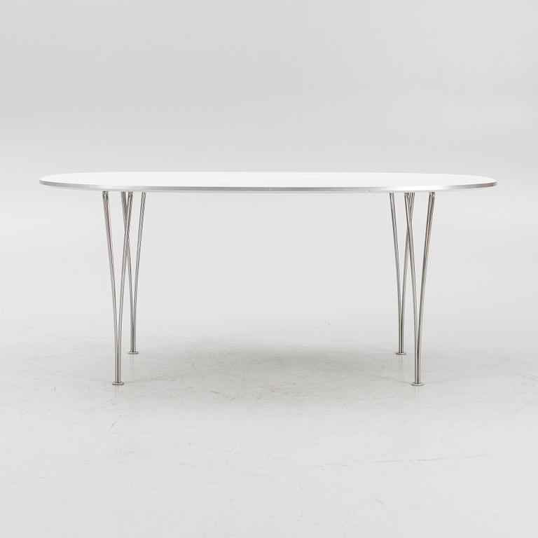 Bruno Mathsson & Piet Hein, a "Superellips" dining table, Fritz Hansen, Denmark, 2007.