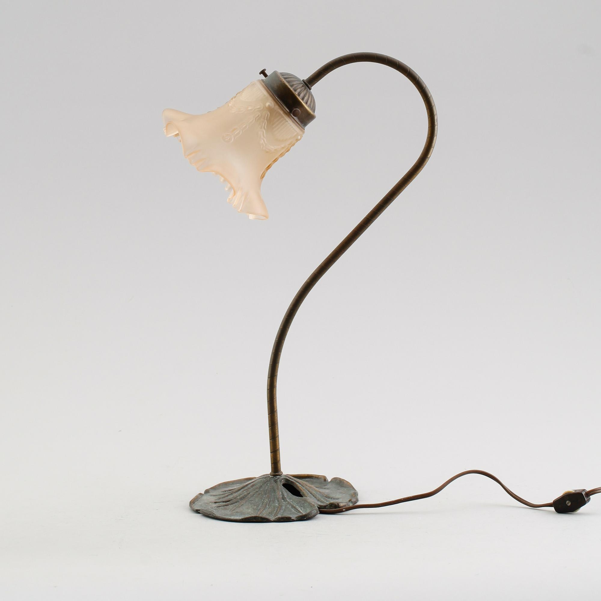 BORDSLAMPA, jugendstil, 1900-tal.
