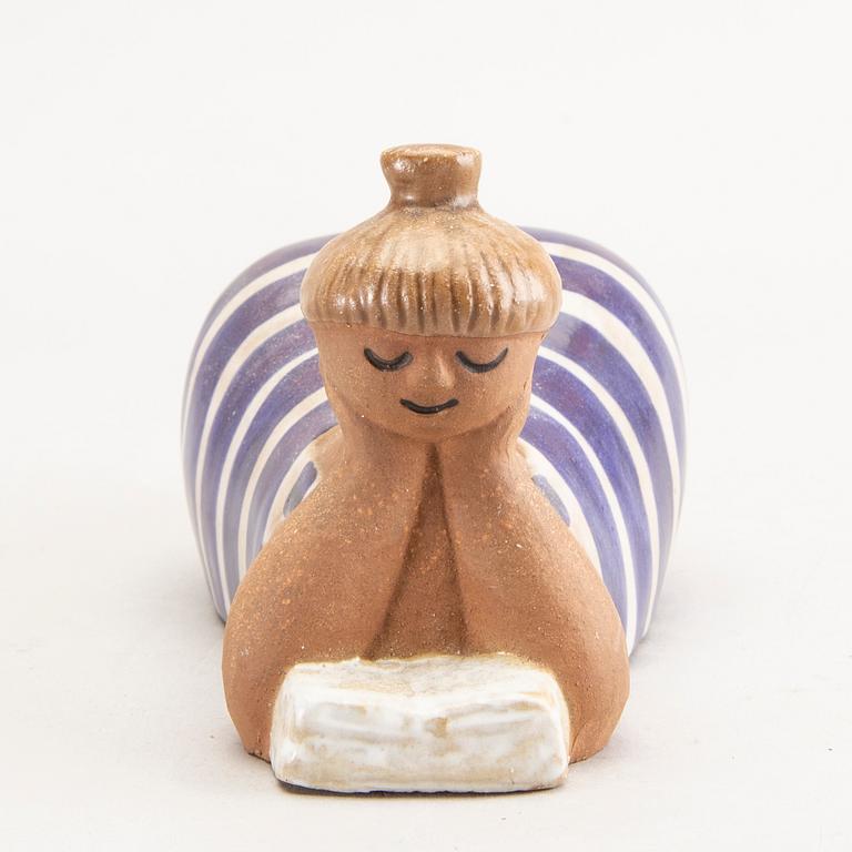 Lisa Larson, figurin, stengods, "Beata" ur serien "ABC-flickorna", Gustavsberg.