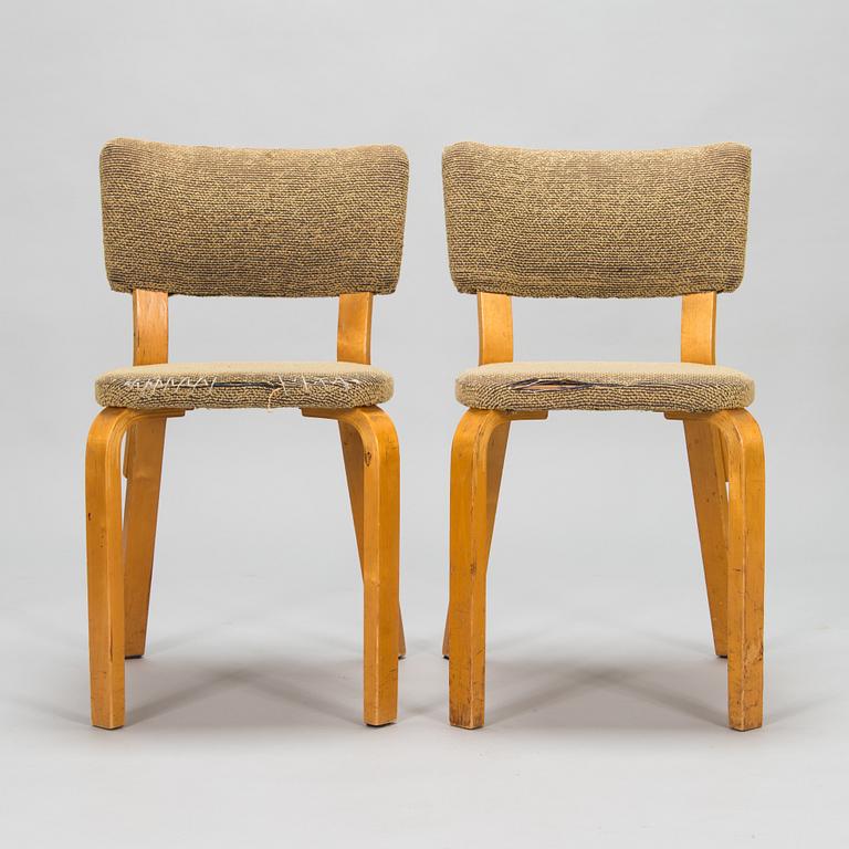 Alvar Aalto, six mid-20th century 'E 69' chairs for O.Y. Huonekalu- ja Rakennustyötehdas A.B.