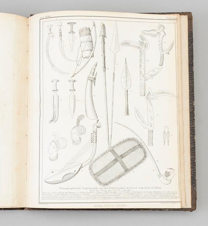 A BOOK, Africana, 1861, A. Petermann & B. Hassenstein.