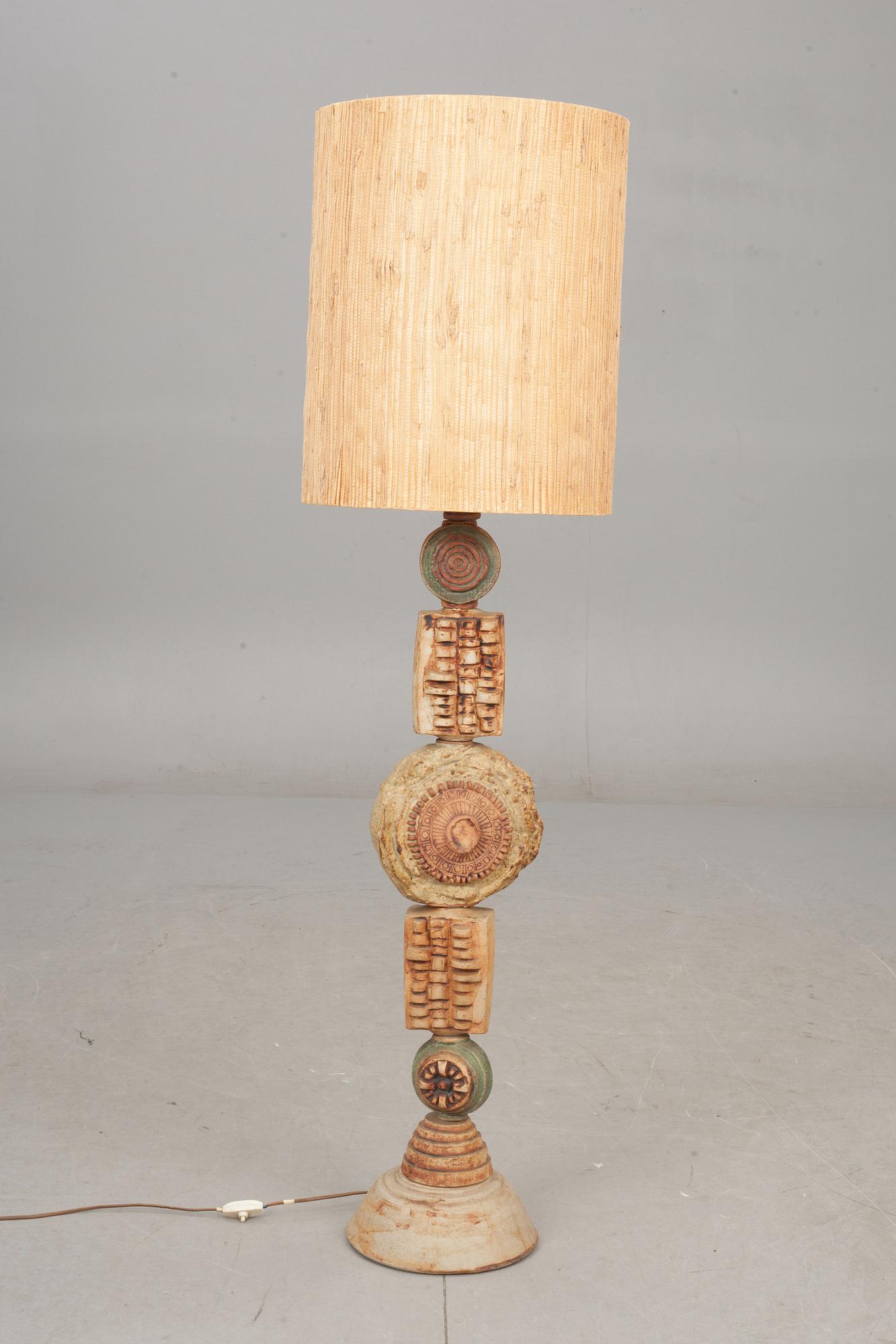 GOLVLAMPA, stengods, Bernad Rooke, 1970-tal.