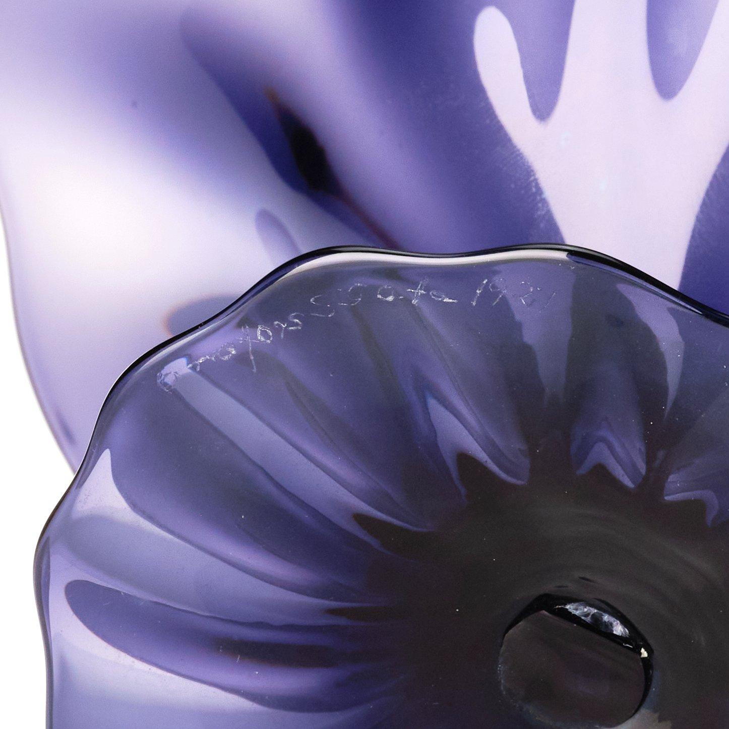 Simon Gate, a purple glass bowl 'Slottsglas', Orrefors Sweden 1920s.