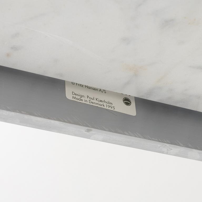 Poul Kjaerholm, a marble top 'PK-64' coffee table, Fritz Hansen, Denmark, 1995.