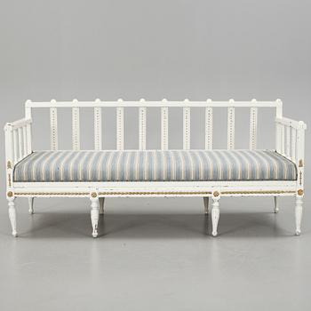 SOFFA, gustaviansk stil, 1800-tal.