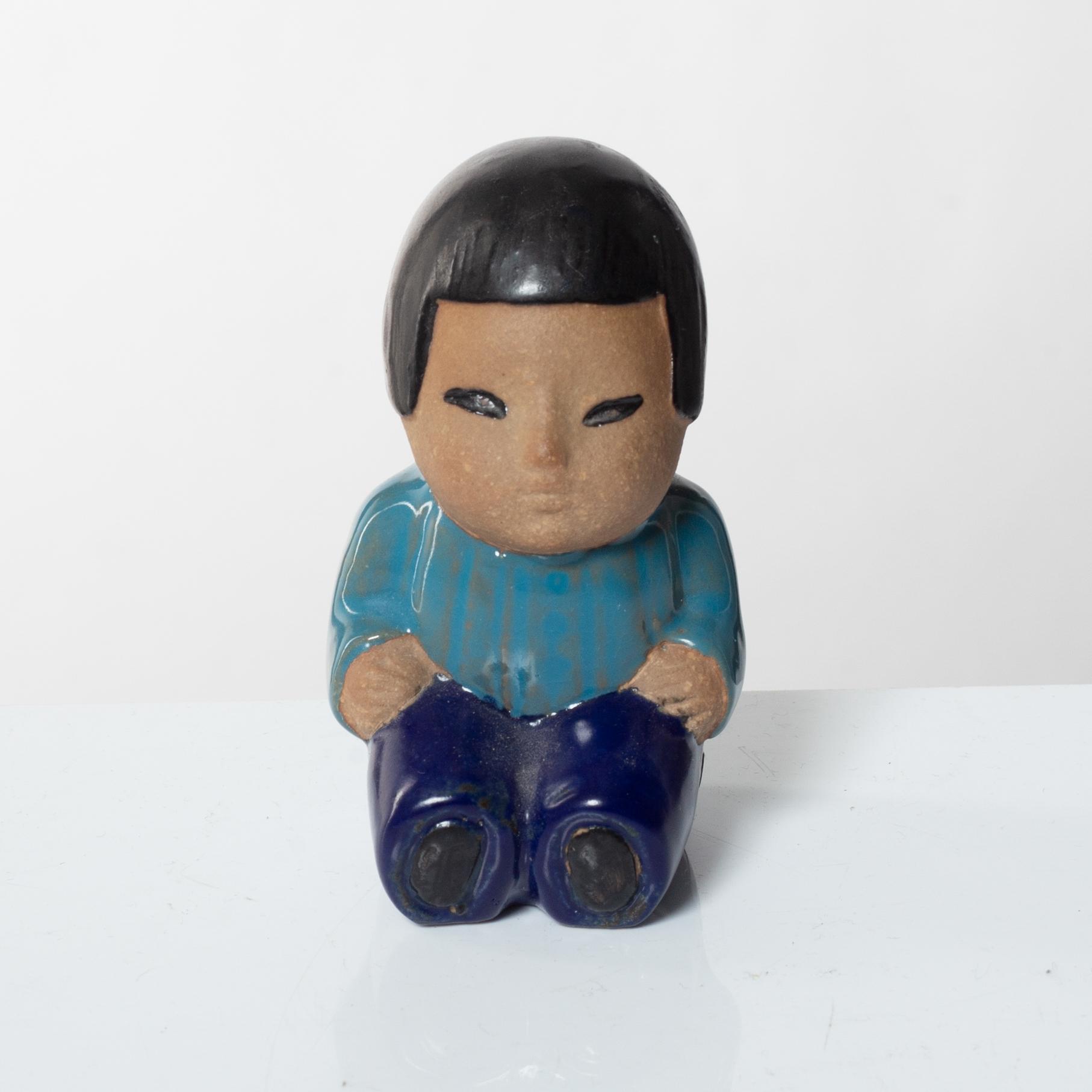 Lisa Larson, figurines, 8 pcs, "Children of the World", Gustavsberg.