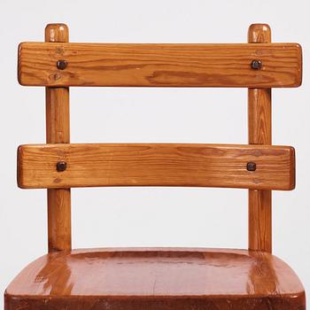 Axel Einar Hjorth, a pair of "Sandhamn" pine chairs, Nordiska Kompaniet, 1929.