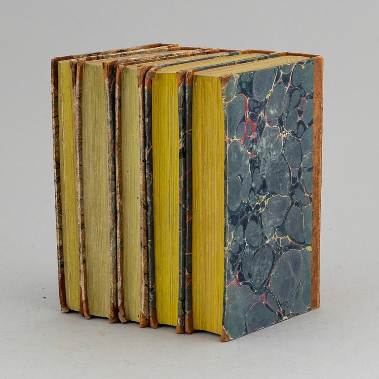 Oxenstiernas arbeten, med den ovanliga, femte delen (5 vol).