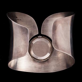 ARMBANDSUR, dam, Sarcar Geneve, armband i sterlingsilver 1972, HN Helsingfors 1972 .