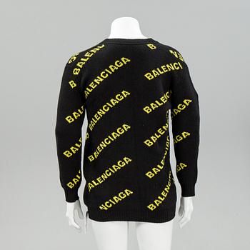 Balenciaga, knitted wool cardigan, size S.