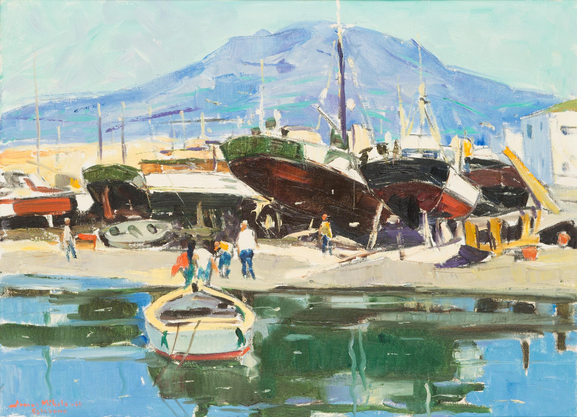 Armas Mikola, oil on canvas, signed and dated -65.