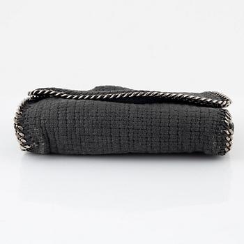 Stella McCartney, väska, "Grey Tweed Fabric Flap Bag".