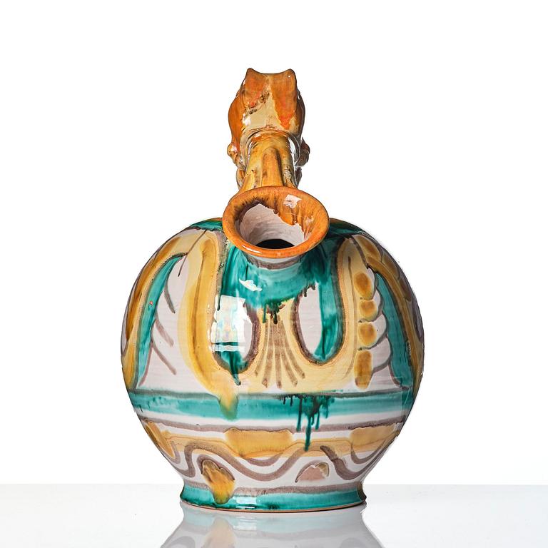 Allan Ebeling, a glazed ceramic jug, Upsala-Ekeby, ca. 1930.