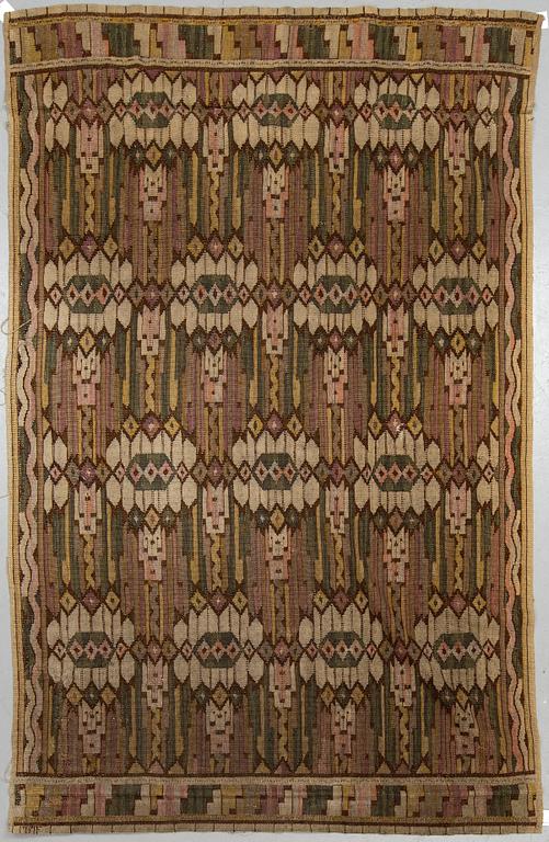 MÄRTA MÅÅS-FJETTERSTRÖM, A DRAPE, "Skära Tulpaner", rölakan, ca 258 x 156 cm, signerat MMF.