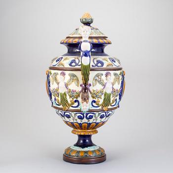 LOCKURNA, majolika, Rörstrand, 1800-talets slut.