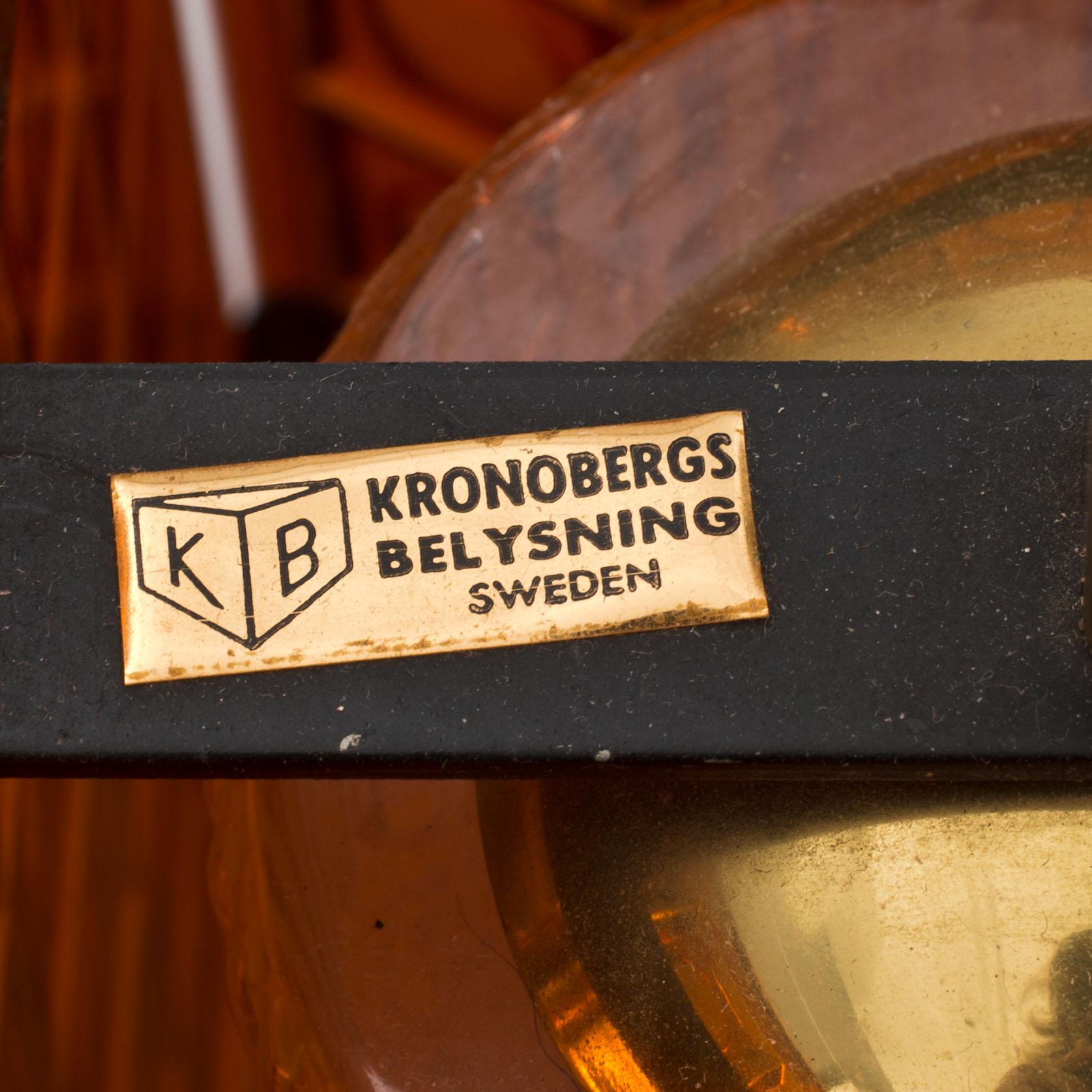 TAKLAMPA, Mac Hegerup för Kronobergs Belysning. 1970-tal.