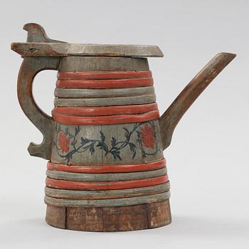 a swedish wooden jar from the early 19th century.