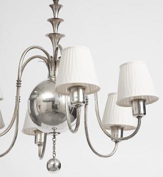 Elis Bergh, a Swedish Grace ceiling lamp, C.G. Hallberg, Stockholm, 1920s.