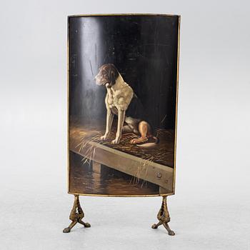 A fire guard, around 1900.