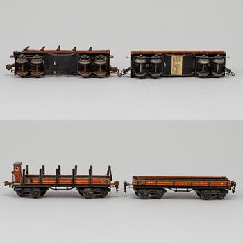 a set of 8 Märklin parts 1930's.