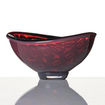 Sven Palmqvist, a "double" ravenna glass bowl, Orrefors 1953, no 530.