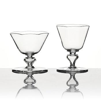 Josef Frank, a 60-piece glass service, Venini, Murano, for Firma Svenskt Tenn, post 1937.