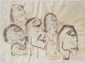 Donald Baechler, Utan titel, collage efter Picabia.