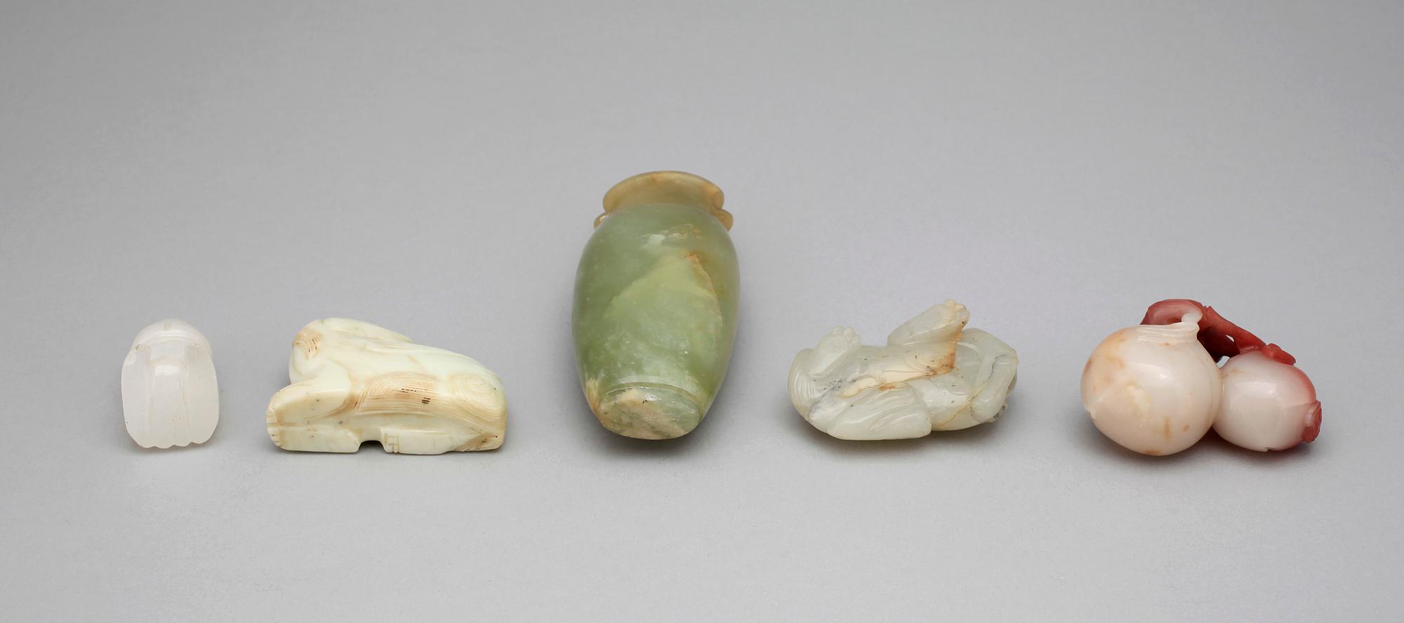 PARTI NEFRIT, 5 delar, Kina, 1900-tal.