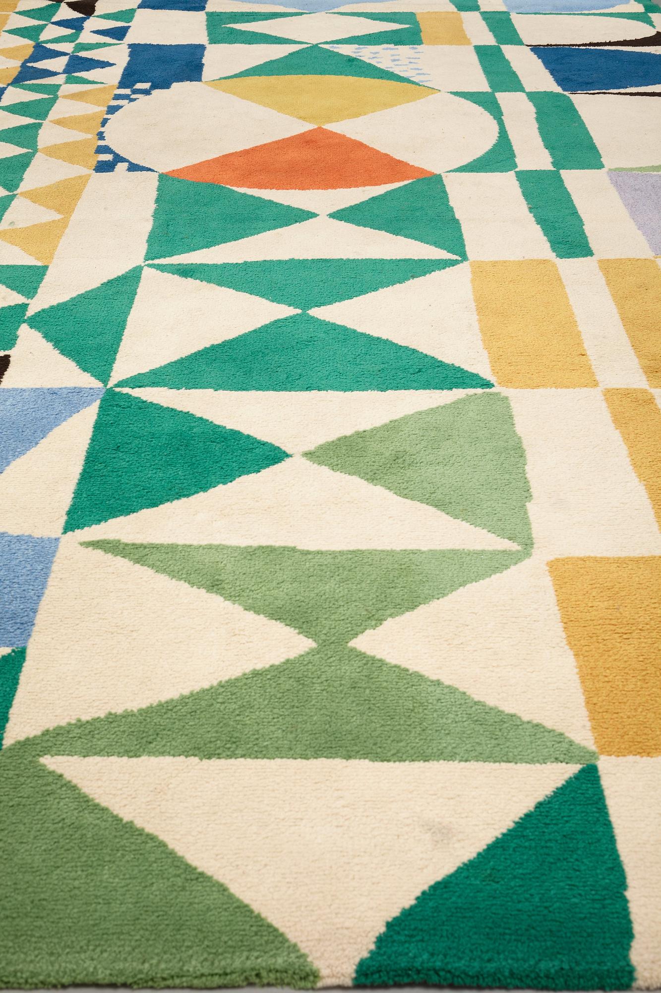 Josef Frank, A CARPET, "Bows", tufted, ca 371,5 x 246,5 cm, design by Josef Frank, Almedahls.