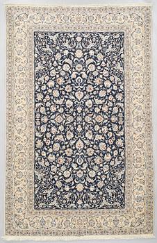 Matta, Nain, part silk S.K 4LAA, signed "Ehsan Dust", around 262 x 165 cm.