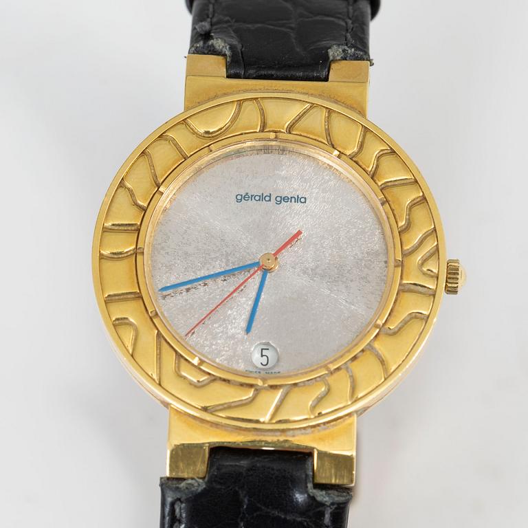 GÉRALD GENTA, wristwatch, 34 mm.