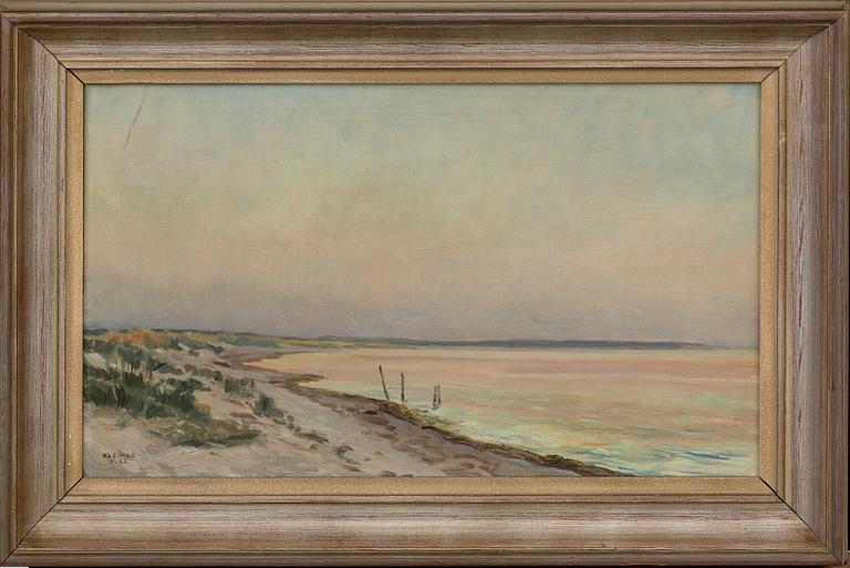 AXEL KLEIMER, oil on canvas, signed and dated 1936.