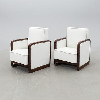 A pair of armchairs, first half of the 20th century.